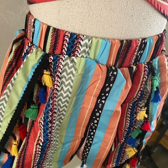 Verdusa Woman’s 3 pc Boho Shorts set with Kimono Sz Med - Picture 9 of 9